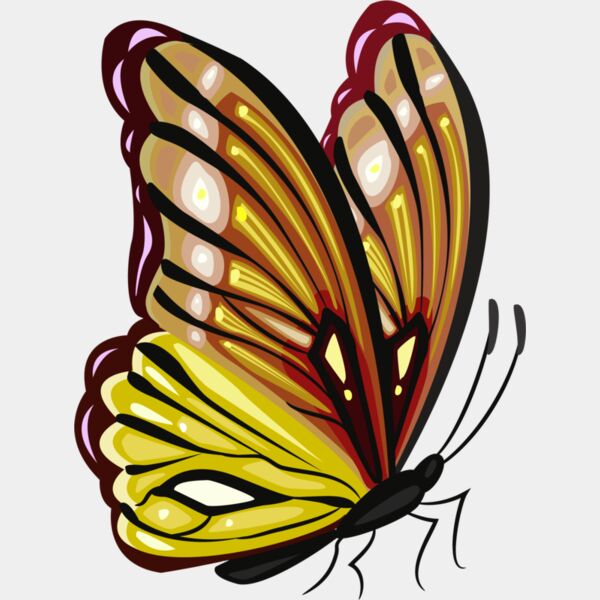 Yellow Butterfly Side Thumbnail