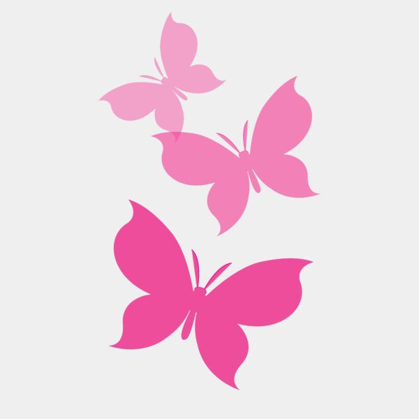simple pink butterfly Thumbnail
