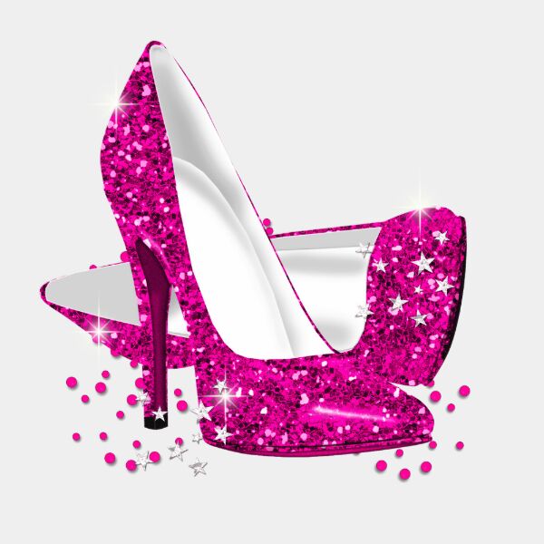 Pink Jeweled Heel Thumbnail