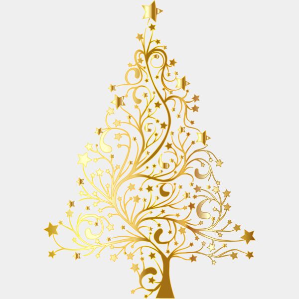 Gold Christmas Tree Thumbnail