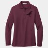 Ladies Silk Touch Long Sleeve Polo Thumbnail