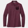 Ladies Silk Touch Long Sleeve Polo Thumbnail