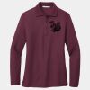 Ladies Silk Touch Long Sleeve Polo Thumbnail