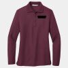 Ladies Silk Touch Long Sleeve Polo Thumbnail