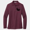 Ladies Silk Touch Long Sleeve Polo Thumbnail