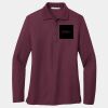 Ladies Silk Touch Long Sleeve Polo Thumbnail