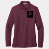 Ladies Silk Touch Long Sleeve Polo Thumbnail
