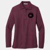 Ladies Silk Touch Long Sleeve Polo Thumbnail