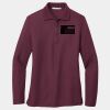 Ladies Silk Touch Long Sleeve Polo Thumbnail