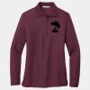 Ladies Silk Touch Long Sleeve Polo Thumbnail
