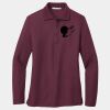Ladies Silk Touch Long Sleeve Polo Thumbnail