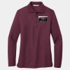 Ladies Silk Touch Long Sleeve Polo Thumbnail