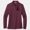 Ladies Silk Touch Long Sleeve Polo Thumbnail