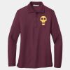 Ladies Silk Touch Long Sleeve Polo Thumbnail
