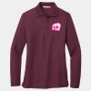 Ladies Silk Touch Long Sleeve Polo Thumbnail
