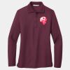 Ladies Silk Touch Long Sleeve Polo Thumbnail