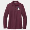 Ladies Silk Touch Long Sleeve Polo Thumbnail