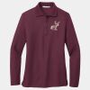 Ladies Silk Touch Long Sleeve Polo Thumbnail
