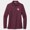 Ladies Silk Touch Long Sleeve Polo Thumbnail