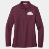 Ladies Silk Touch Long Sleeve Polo Thumbnail
