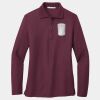 Ladies Silk Touch Long Sleeve Polo Thumbnail