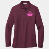 Ladies Silk Touch Long Sleeve Polo Thumbnail